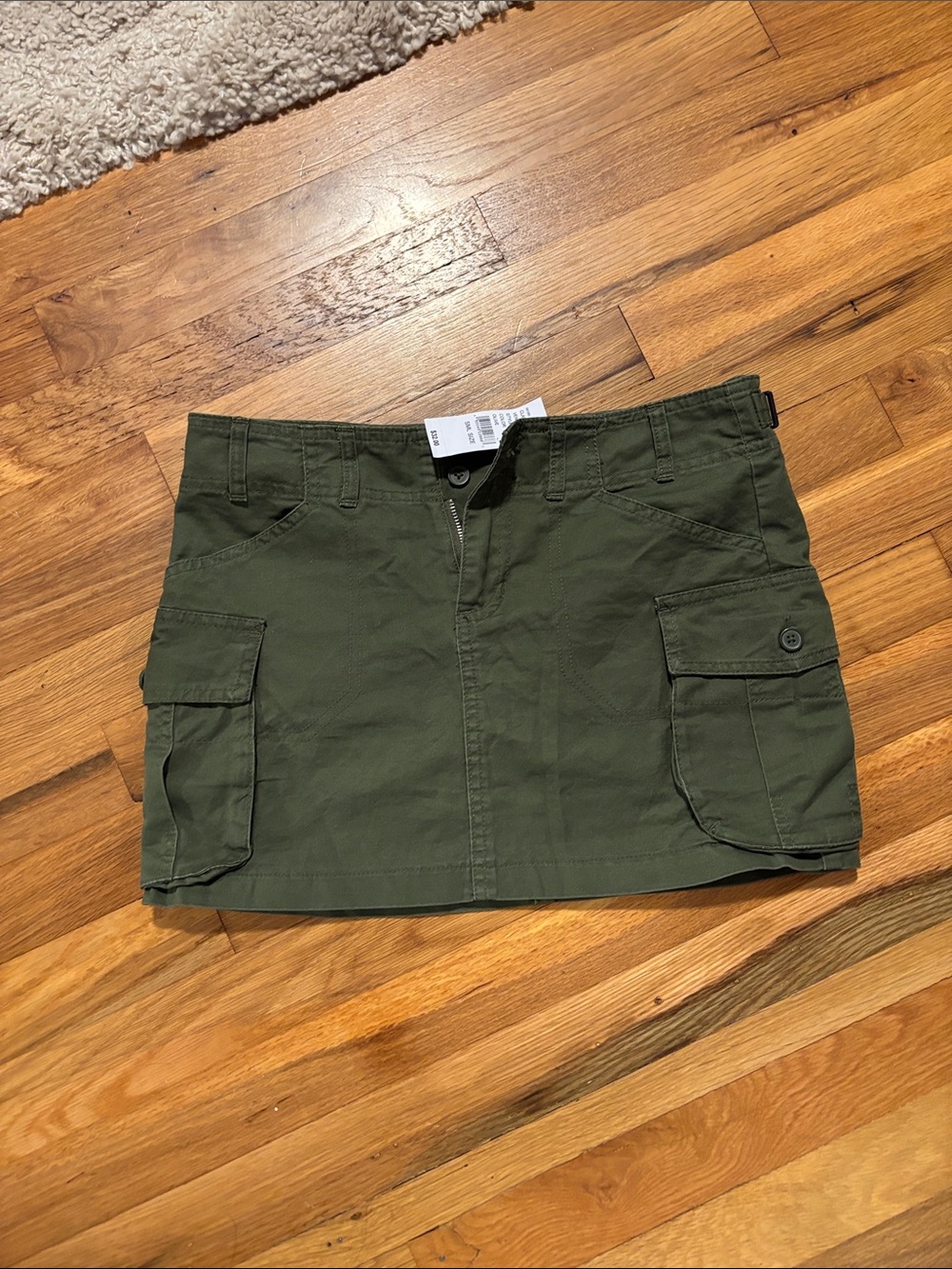 Brandy Melville Olive Green Cargo Mini Skirt